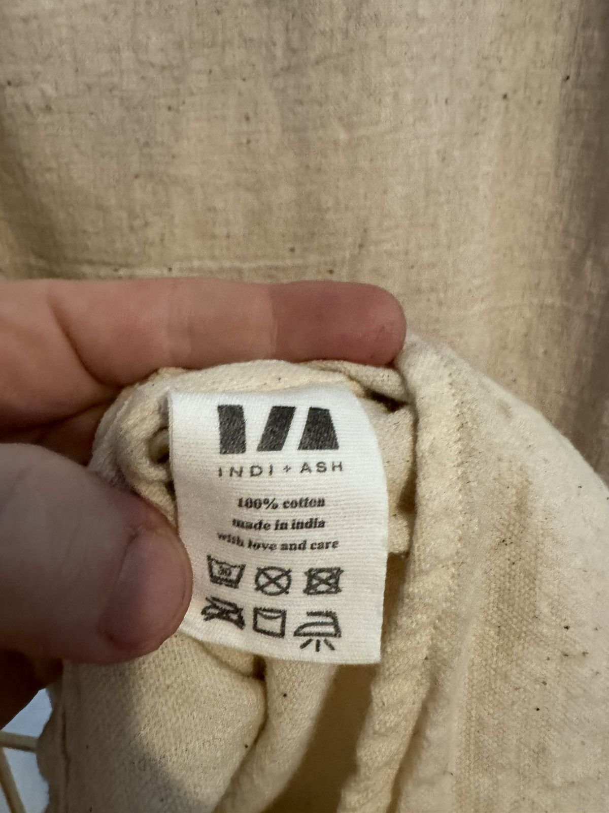 INDI+ASH Sz 4 Indi + Ash SS CEDAR SHIRT - HANDWOVEN KALA COTTO Size US L / EU 52-54 / 3 - 4 Thumbnail