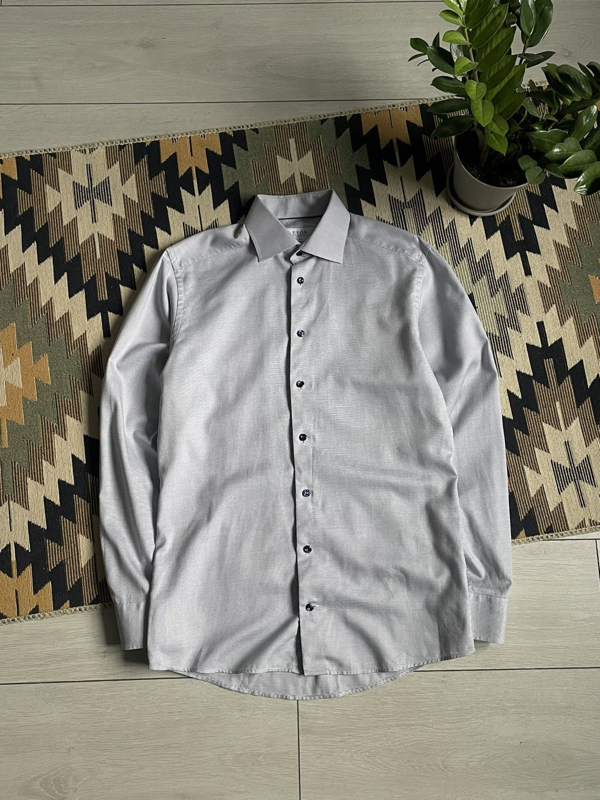 Eton Eton Slim Button Up Shirt Size US M / EU 48-50 / 2 - 1 Thumbnail