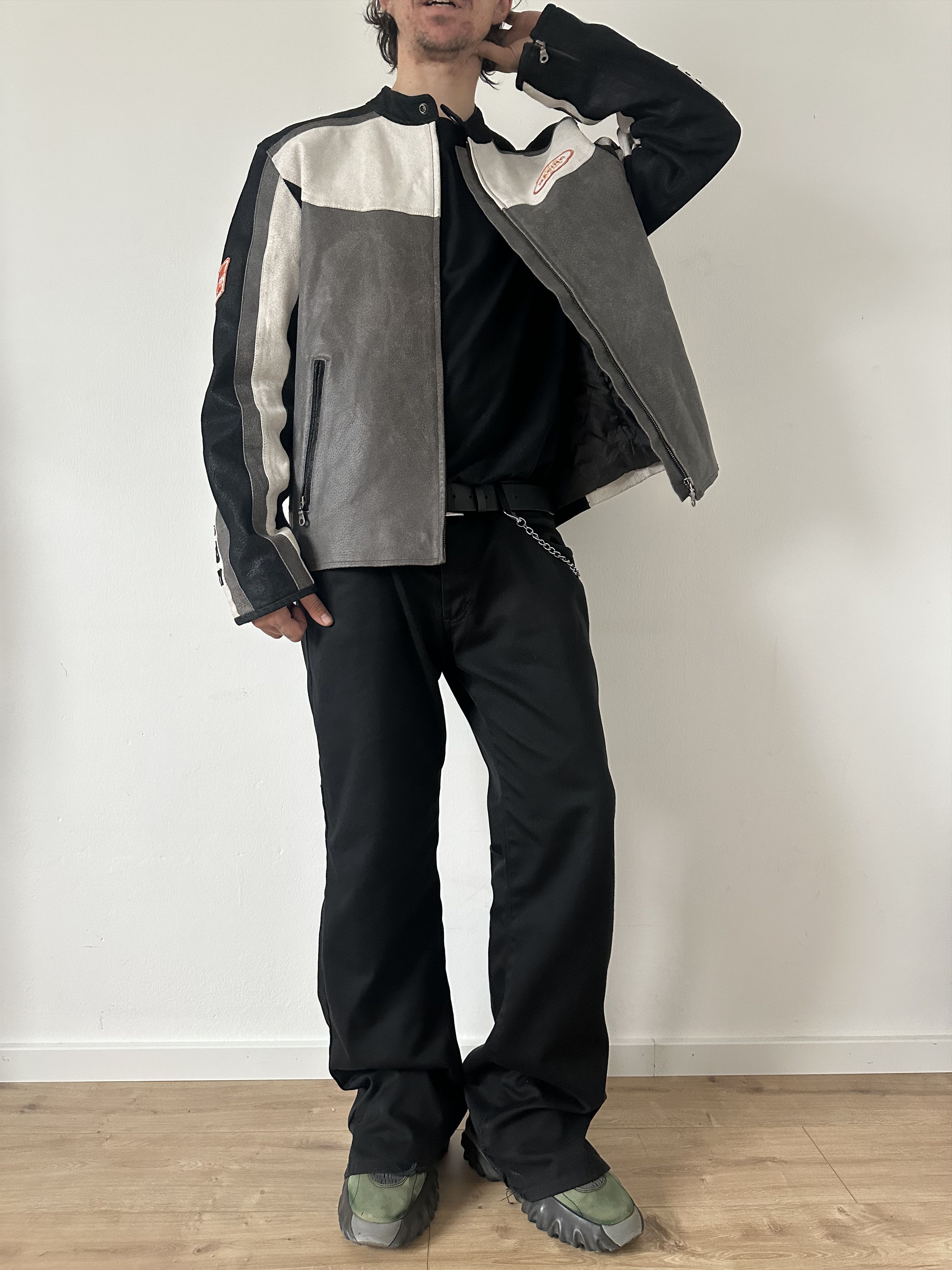 Genuine Leather Leather racing crop jacket Size US L / EU 52-54 / 3 - 4 Thumbnail