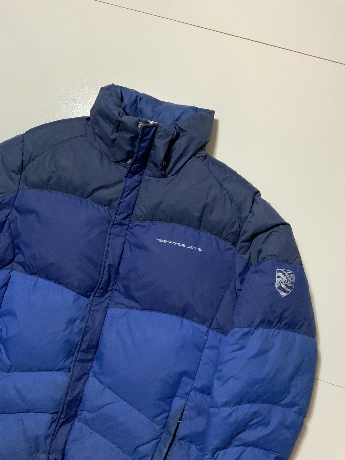 Other Tiger Force Jeans Feather Down Quilted Puffer Zip Jacket Size US M / EU 48-50 / 2 - 5 Thumbnail