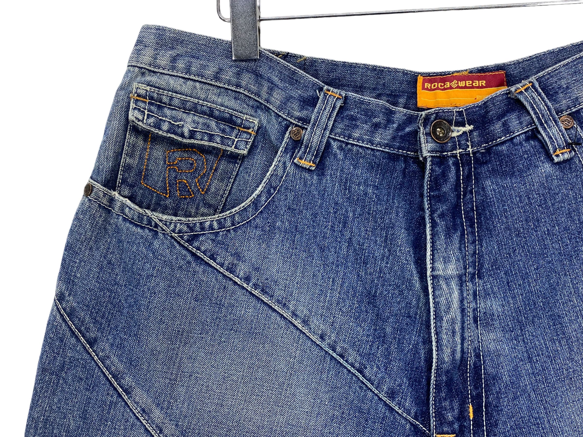 Rocawear Rocawear Baggy Jeans Hip Hop Jay Z Medium Wash Men Jeans Size US 36 / EU 52 - 14 Thumbnail