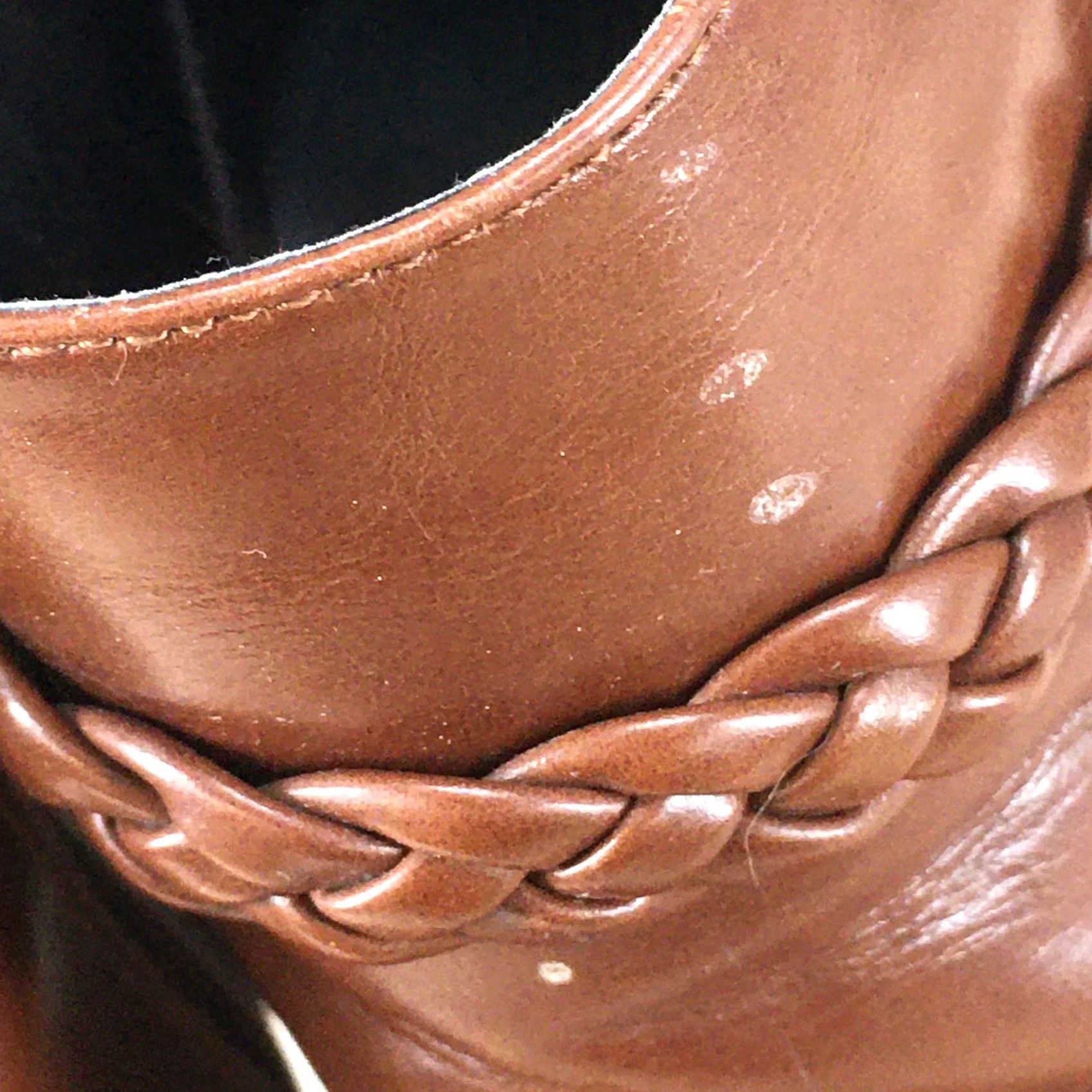 American Eagle Outfitters American Eagle Outfitters Boots Womens 9 Braided Strap Side Zip Heels Ankle Bootie Brown Size US 9 / IT 39 - 6 Thumbnail