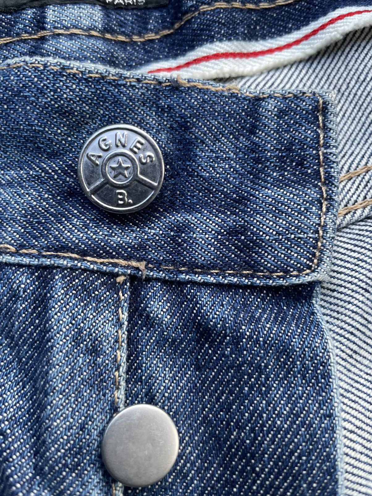 agnes b. Vintage Agnes B Distresed Denim Size US 31 - 15 Thumbnail