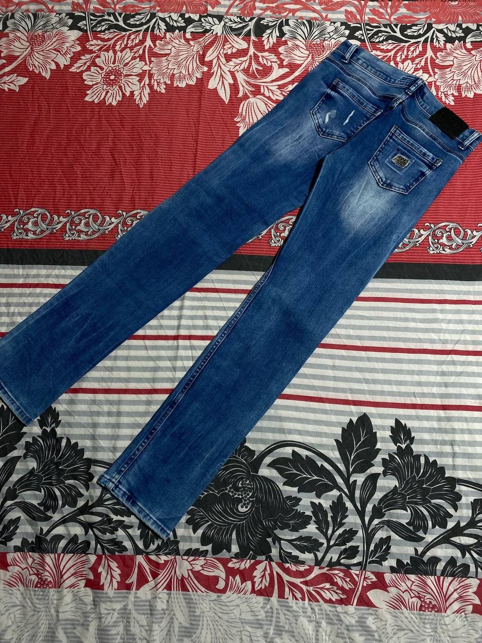 Japanese Brand Crazy Crash Dirty Baggy Faded Jean Japan Avant Garde Style Size US 30 / EU 46 - 4 Thumbnail