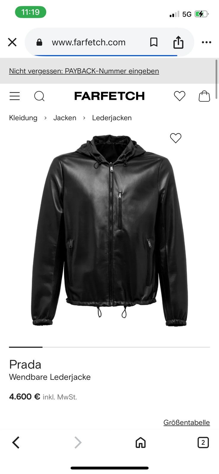 Prada Prada reversible leather/ nylon jacket Size US L / EU 52-54 / 3 - 23 Thumbnail