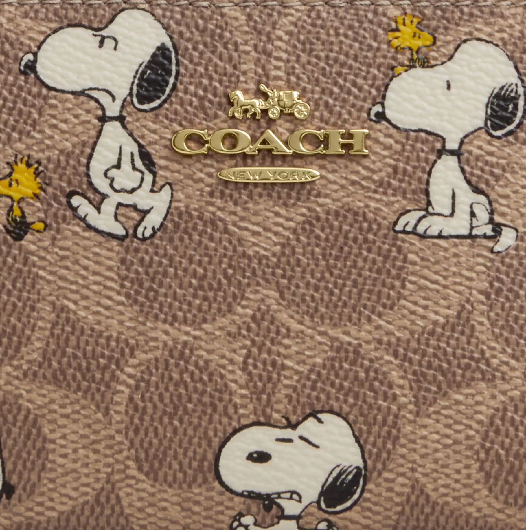 Coach Coach X Peanuts Snap Wallet With Snoopy Print CBN32 Size ONE SIZE - 10 Thumbnail