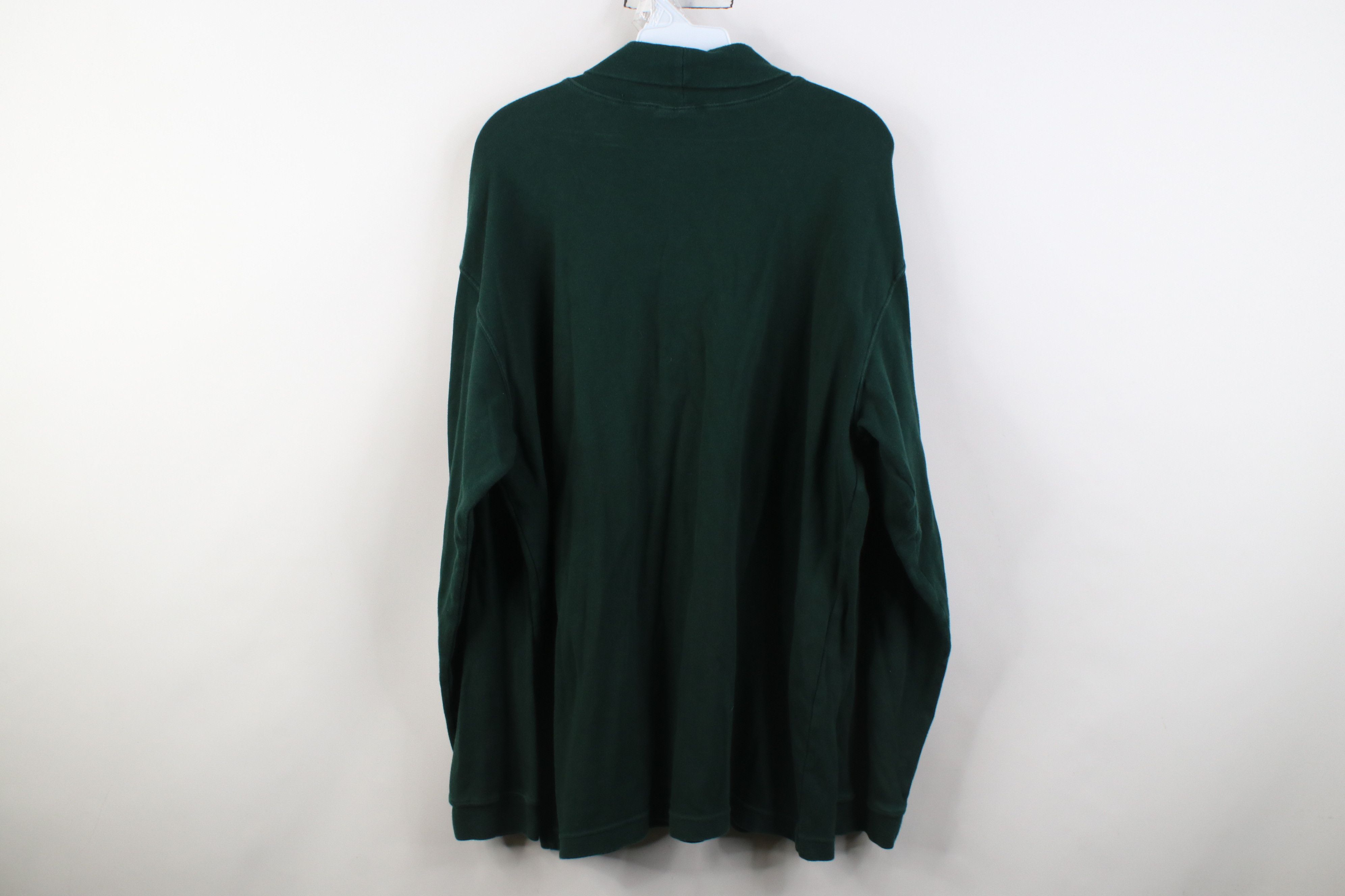 Vintage Vintage 90s Streetwear Cotton Turtleneck T-Shirt Green Size US XL / EU 56 / 4 - 9 Thumbnail
