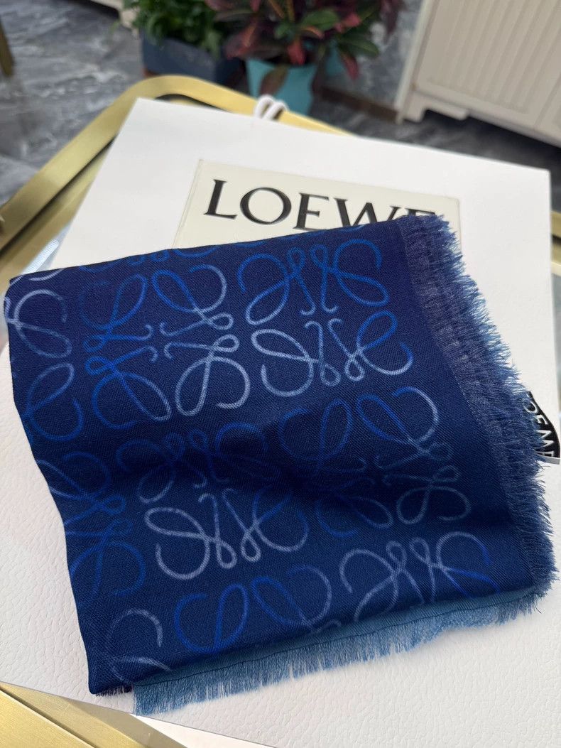 LOEWE size40*200cm Double-sided gradient color wool scarf
