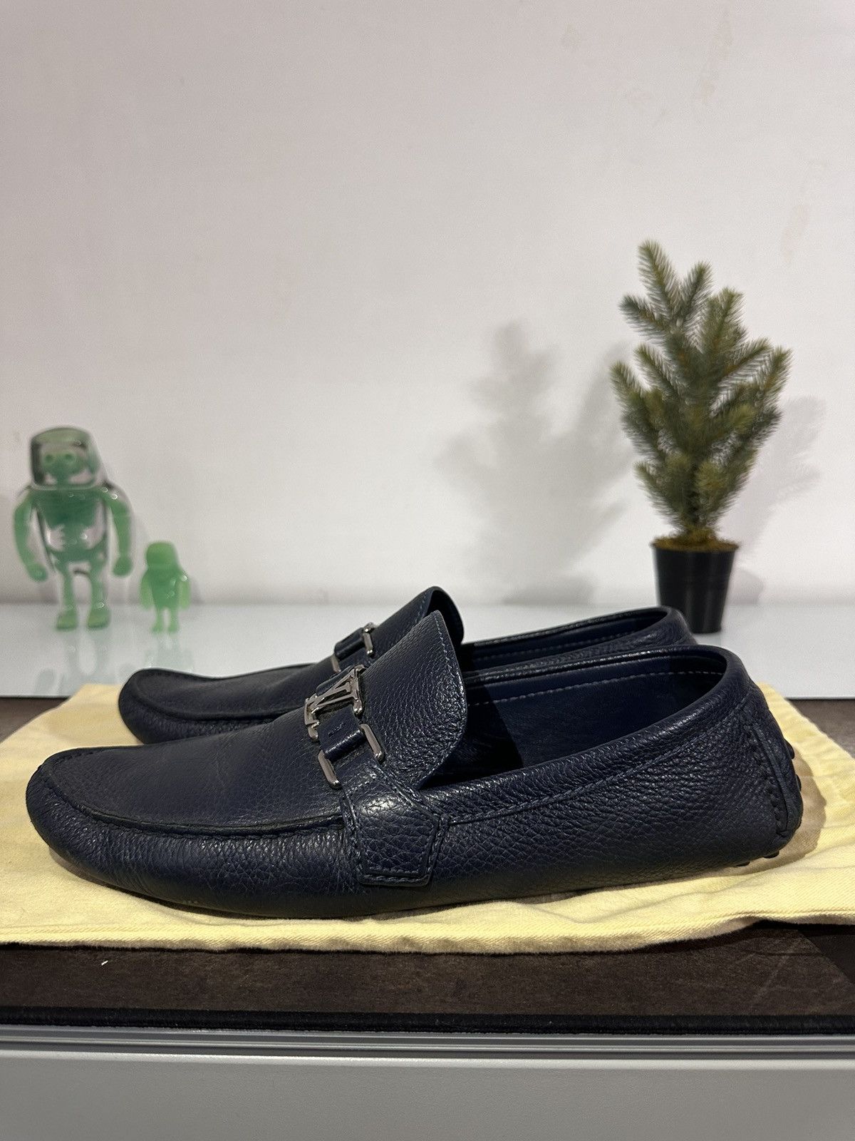 Louis Vuitton Navy Blue Mocasines Size US 11.5 / EU 44-45 - 8 Thumbnail