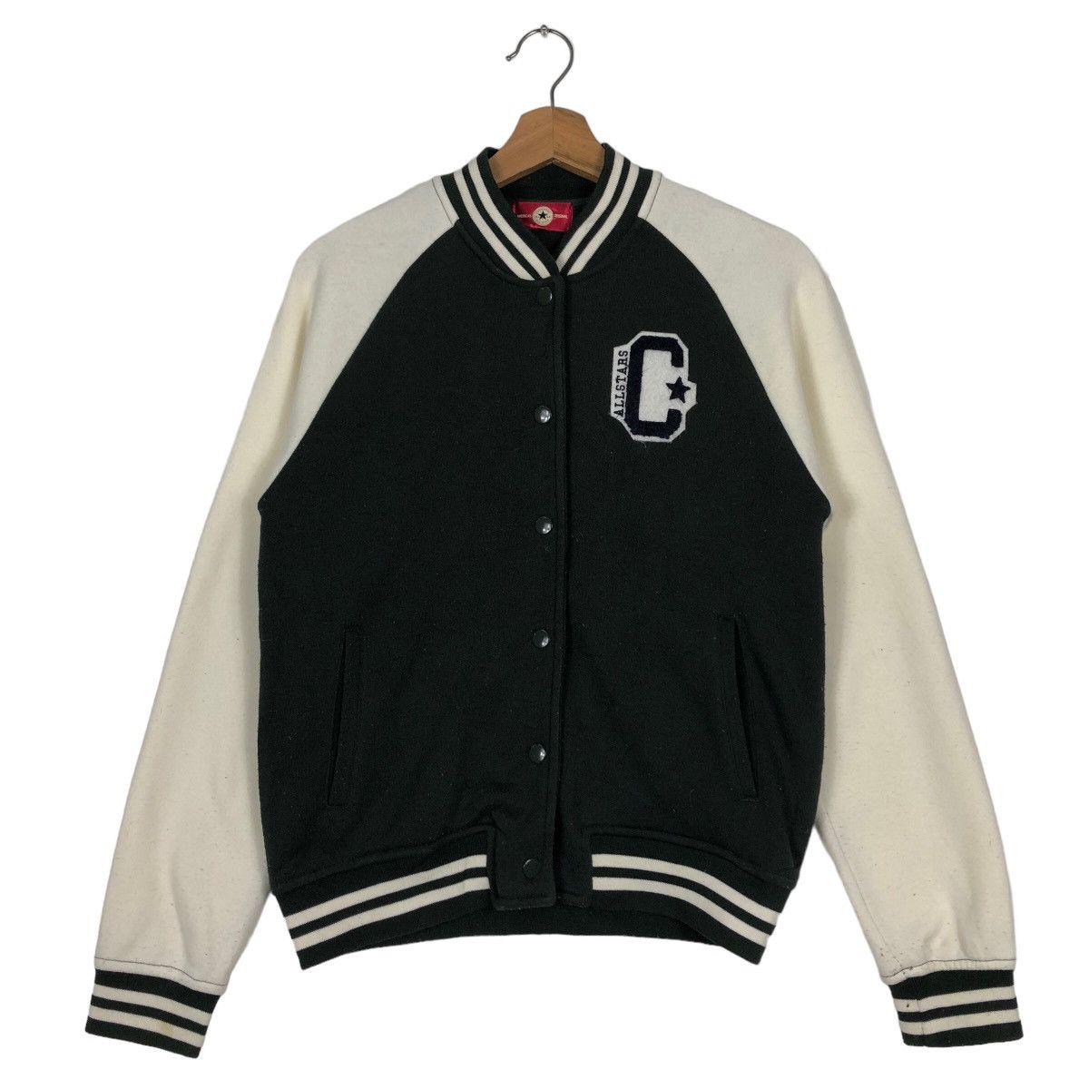 Japanese Brand 🔥90’s Vintage Bomber Jacket Converse Big Logo Size US L / EU 52-54 / 3 - 2 Thumbnail