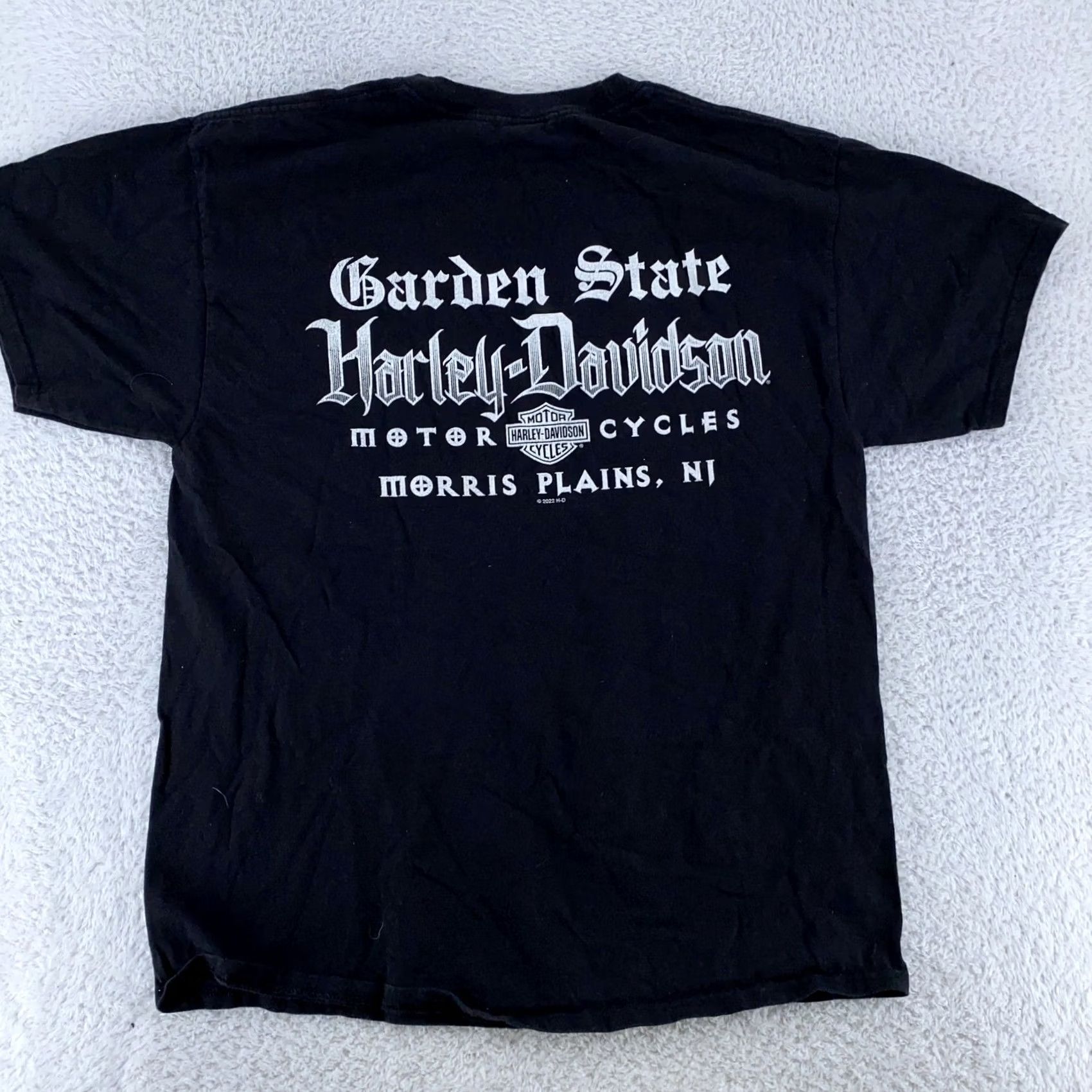 Harley Davidson Harley-Davidson Shirt Mens Large Garden State Bar & Shield Morris Plains NJ Shirt Mens L Black Graphic Print 90s Theme Logo Collectible Mens Size US L / EU 52-54 / 3 - 5 Thumbnail