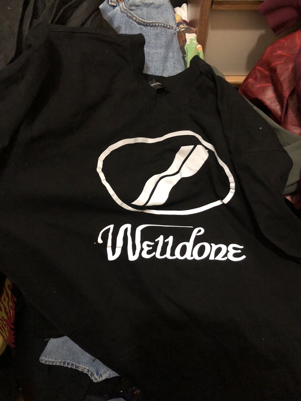 WE11DONE We11 Done Reflective Logo black Tee T-Shirt Size US XL / EU 56 / 4 - 2 Thumbnail