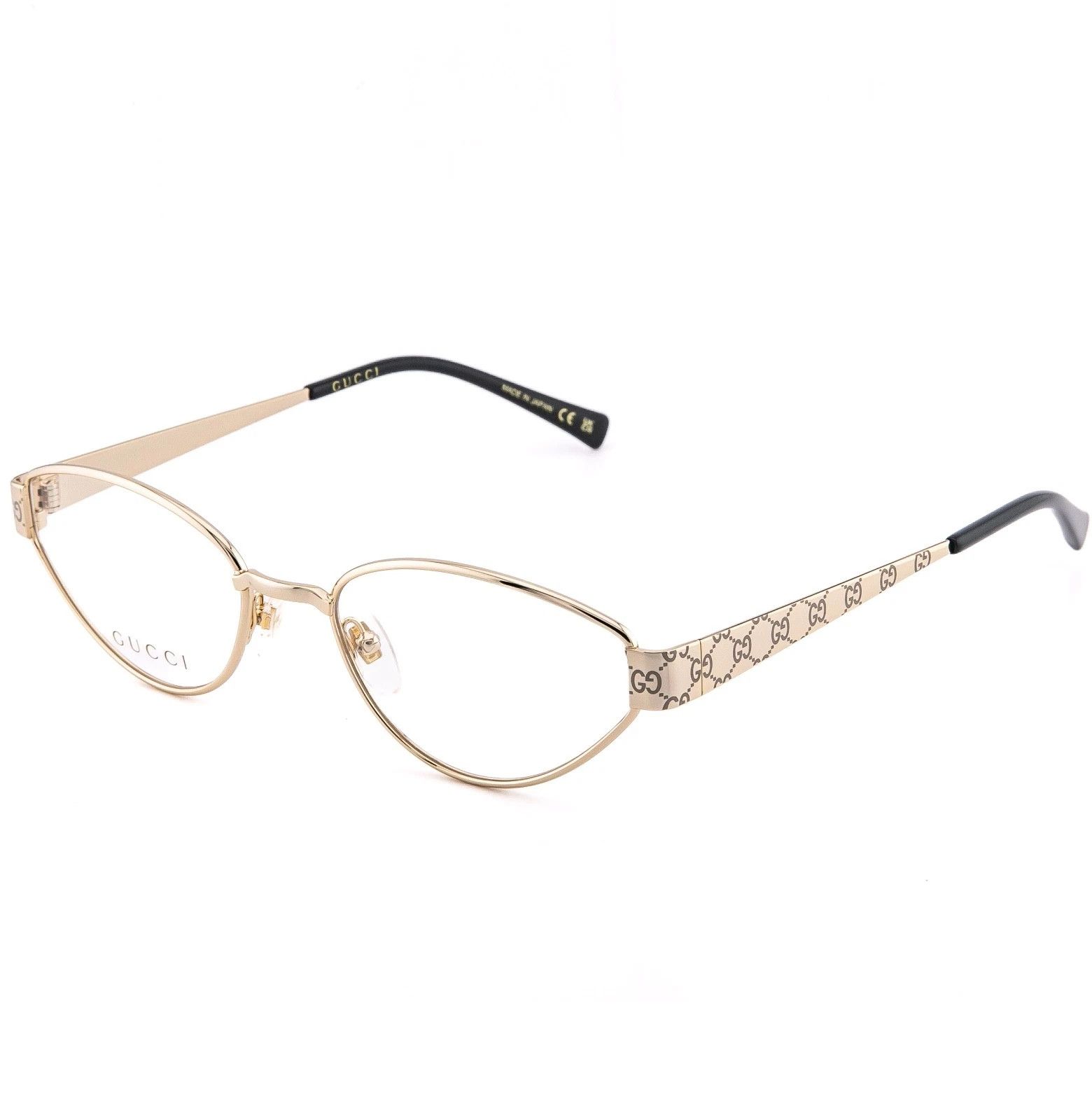 Gucci GUCCI GG1853O 1853 Gold Monogram Optical Eyeglasses 001 Size ONE SIZE - 2 Thumbnail