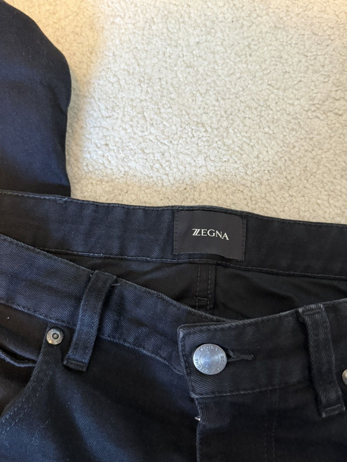 Z Zegna Zegna Black Slim Jeans Size US 32 / EU 48 - 4 Thumbnail