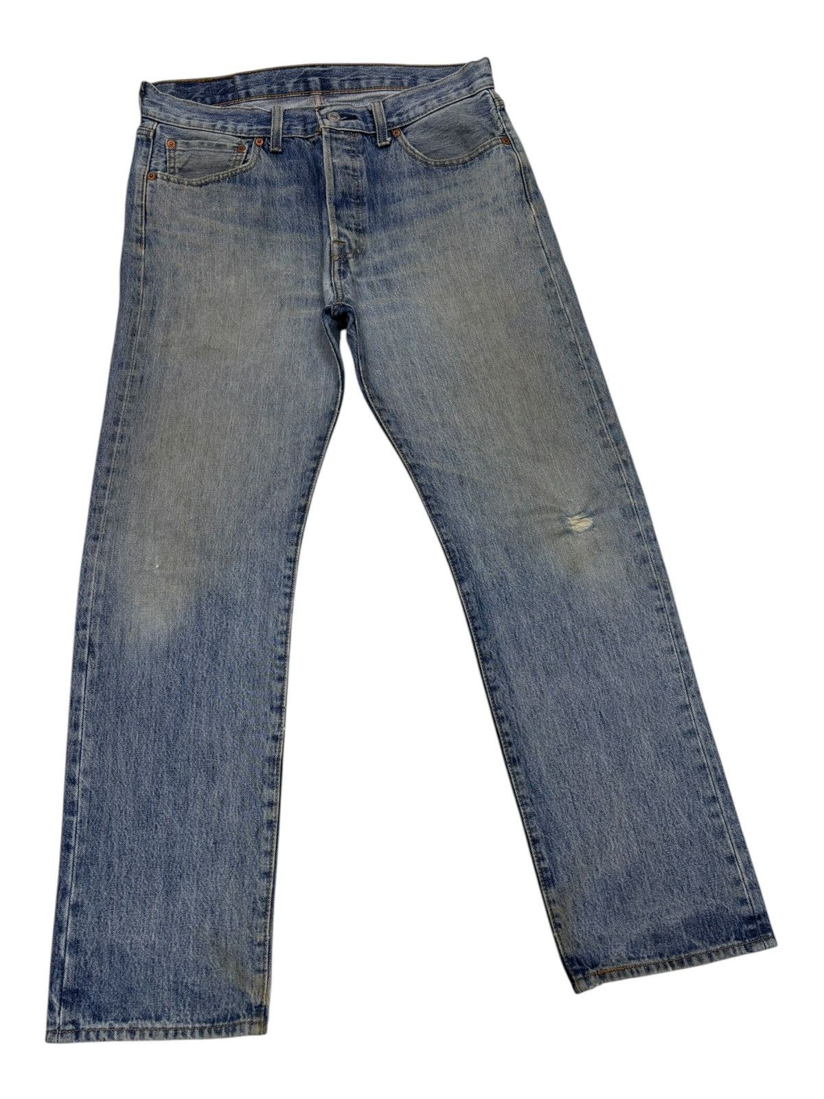 Levi's × Undercover Vintage Levis 501 Kurt Cobain Distressed Denim Jeans Size US 33 - 3 Thumbnail
