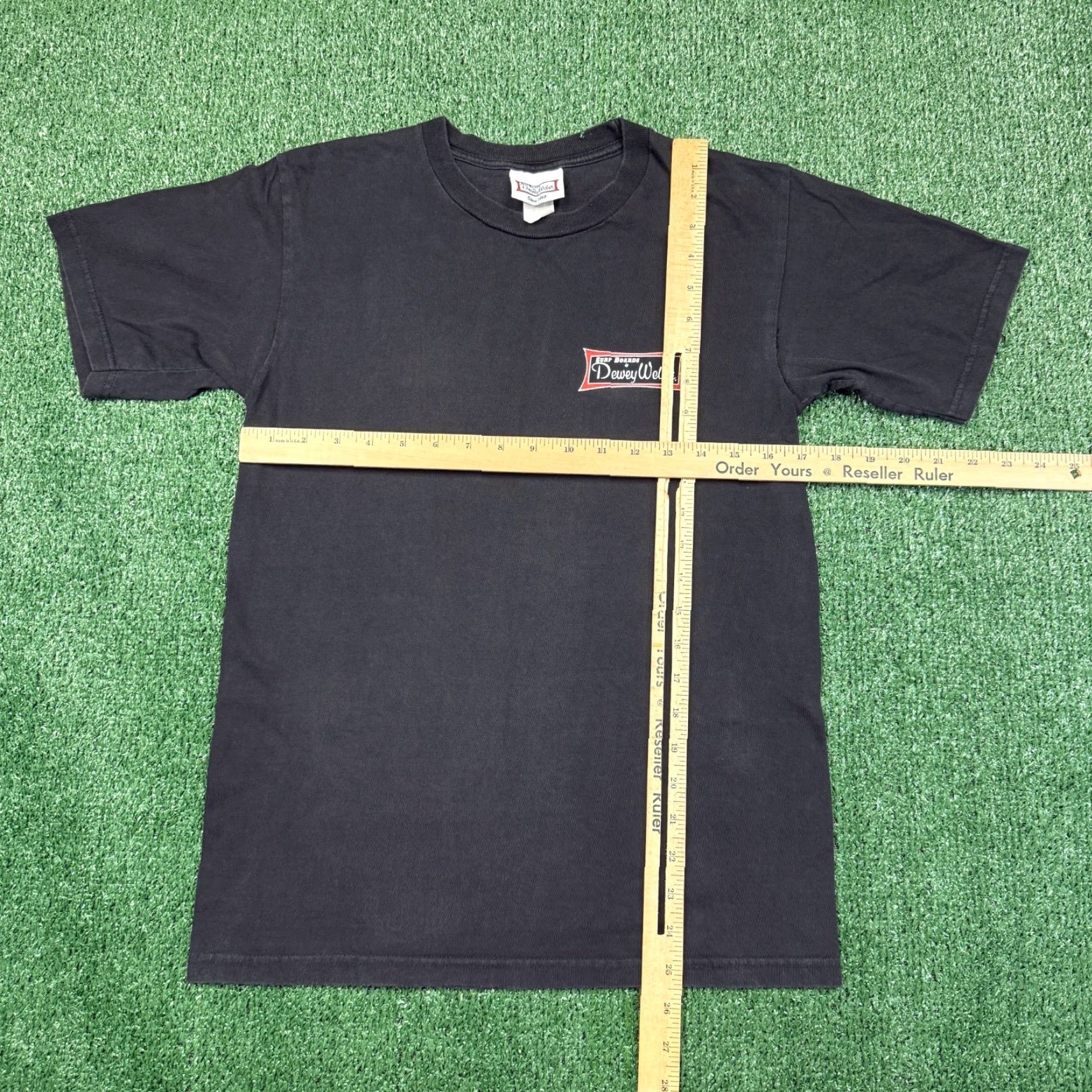 Vintage VINTAGE Dewey Weber Surf Shirts Men S Black Short Sleeve T-Shirt 90s Surfing Graphic Print Size US S / EU 44-46 / 1 - 7 Thumbnail