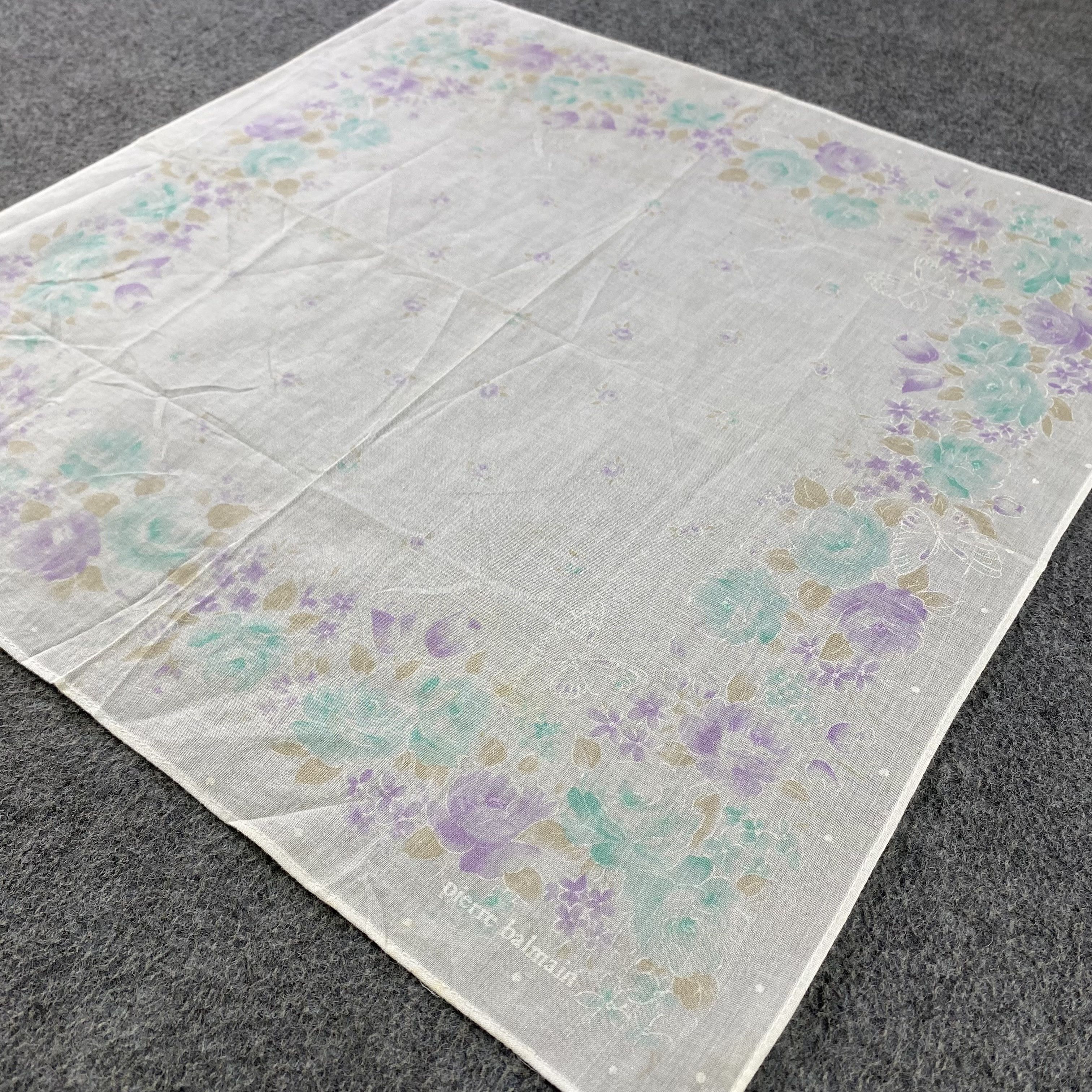 Pierre Balmain × Vintage Pierre Balmain Handkerchief/Neckerchief/Bandana HC860 Size ONE SIZE - 2 Thumbnail