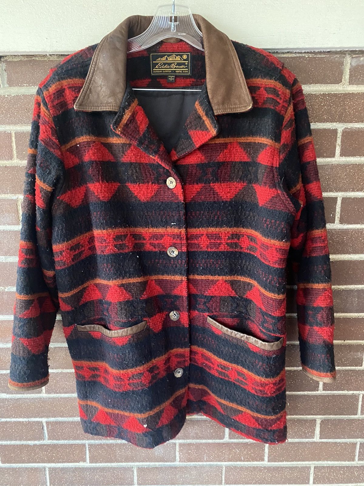 image of Vintage 80S/90S Eddie Bauer Aztec Jacket, Men's (Size Small)