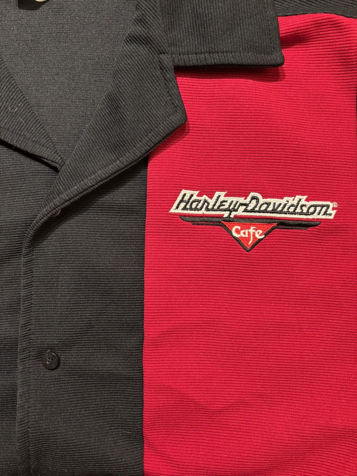 Harley Davidson × Vintage Vintage Harley Davidson short sleeve button down shirt Size US XL / EU 56 / 4 - 2 Thumbnail