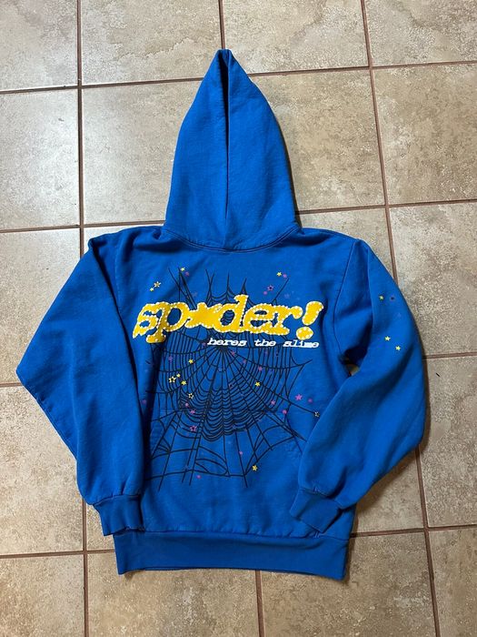 Spider Worldwide Spider blue hoodie | Grailed