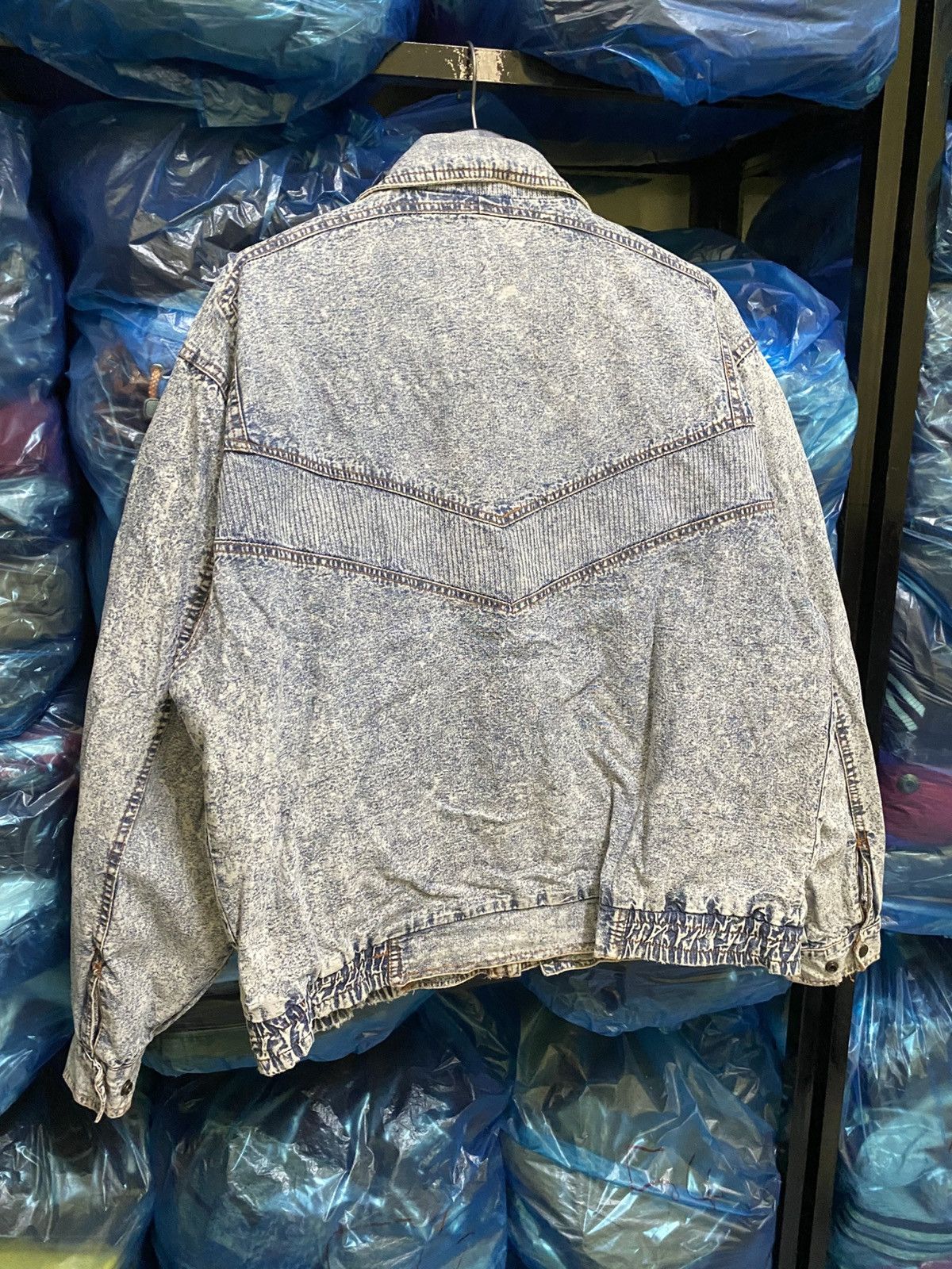 Vintage Vintage 90s Horizon Outer Wear Acid Wash Denim Jacket Size US M / EU 48-50 / 2 - 12 Thumbnail
