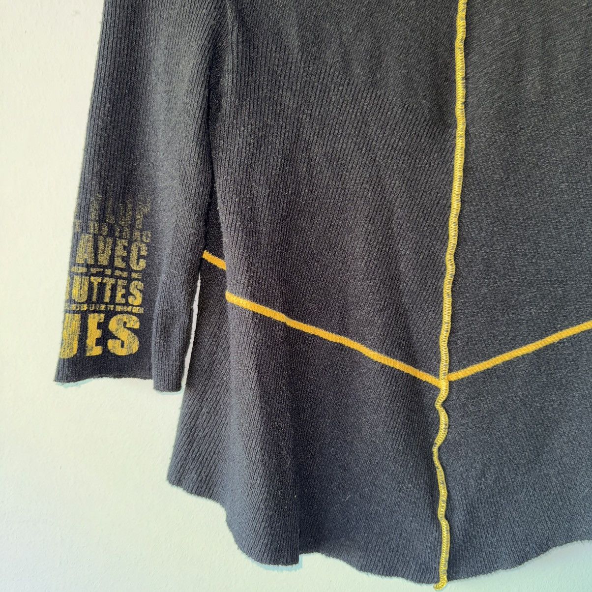 Vintage Cop Copine Vintage Y2K Top Zip Up Sweater Size S / US 4 / IT 40 - 4 Thumbnail