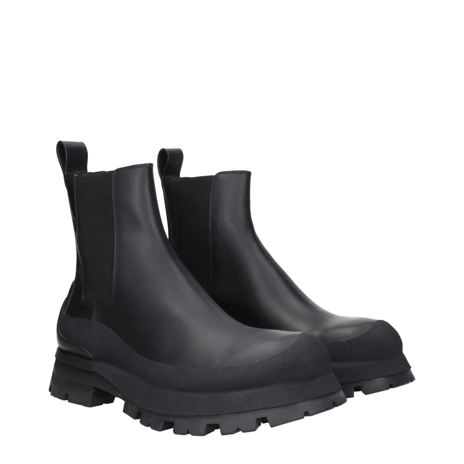 Alexander McQueen ob1o1e0225 Leather Ankle Boots in Black Size US 7 / EU 40 - 2 Thumbnail