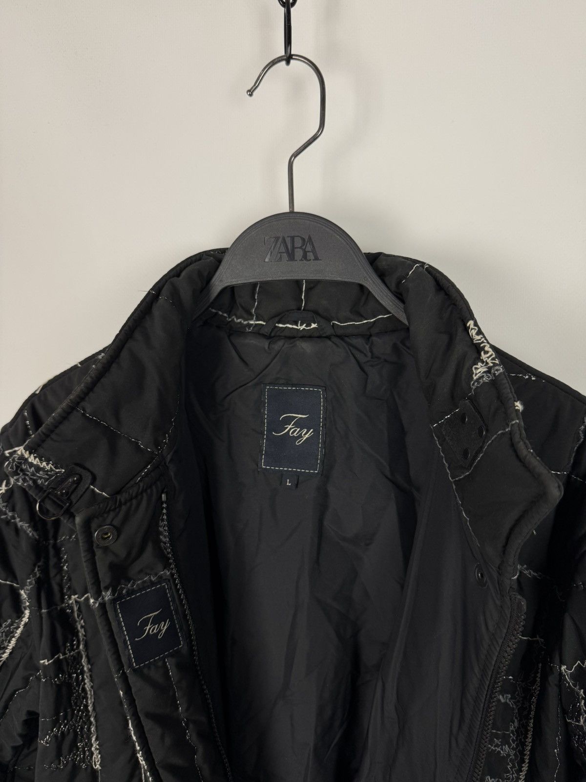 Fay Fay Embroidered Quilted Jacket Size L / US 10 / IT 46 - 15 Thumbnail