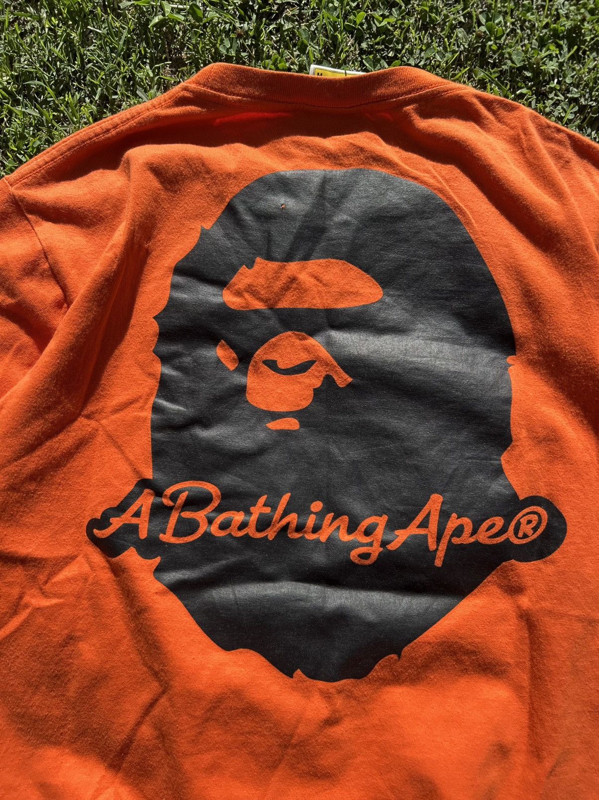 Bape CRAZY RARE BAPE BIG BACK HEAD LOGO TEE Size US M / EU 48-50 / 2 - 3 Thumbnail