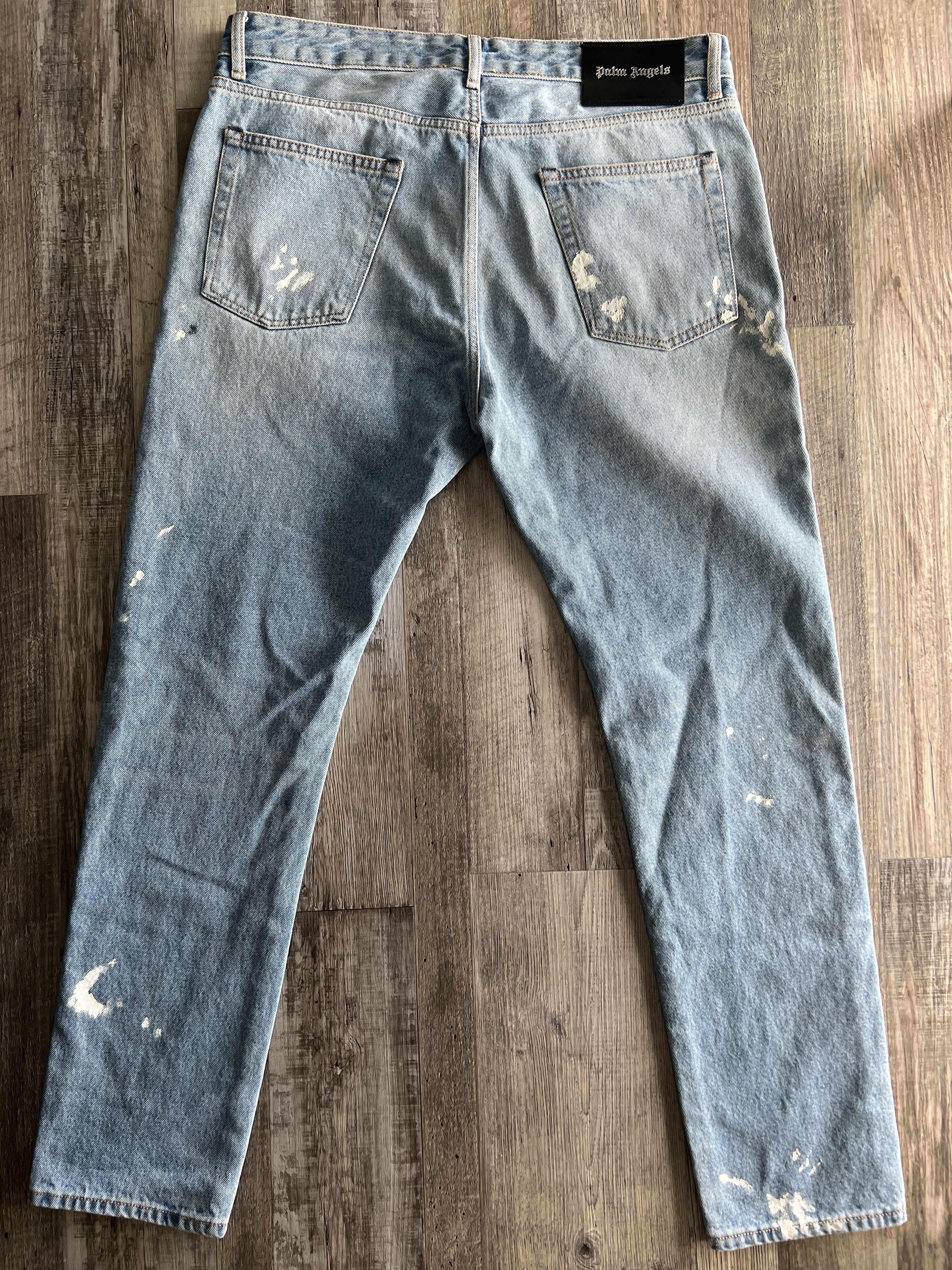 Palm Angels Palm Angels " Paint Splatter "Jeans Slim Fit Size US 34 / EU 50 - 2 Thumbnail