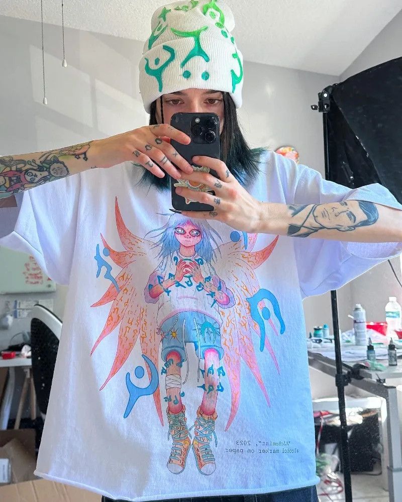 Vintage Just Try To Fly Without Wings Tee Size US XL / EU 56 / 4 - 1 Thumbnail