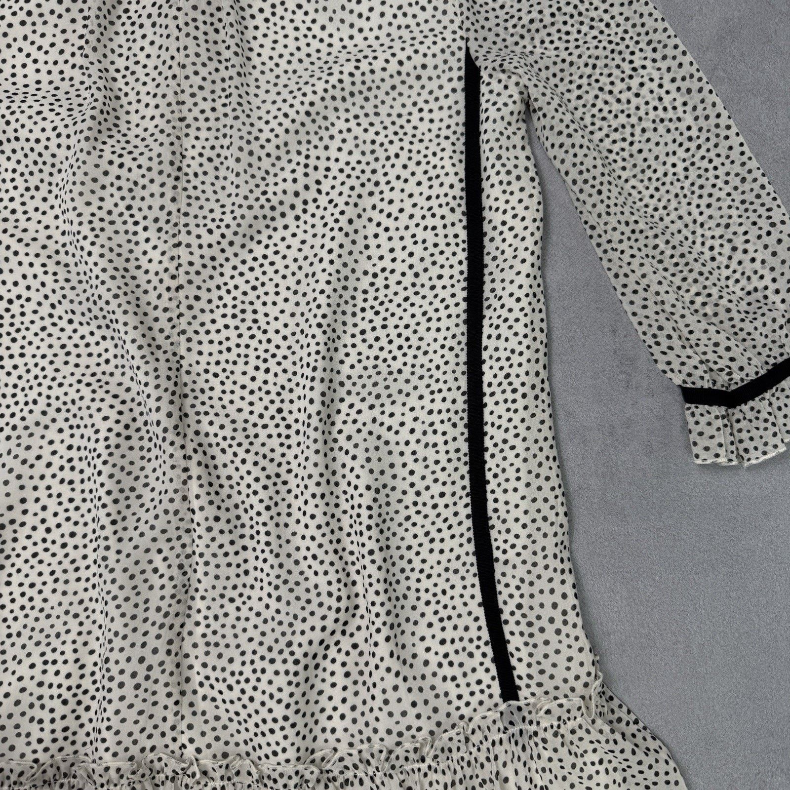 ME+EM ME+EM Polkadot Print Georgette Swing Dress Dotty Size S / US 4 / IT 40 - 19 Thumbnail