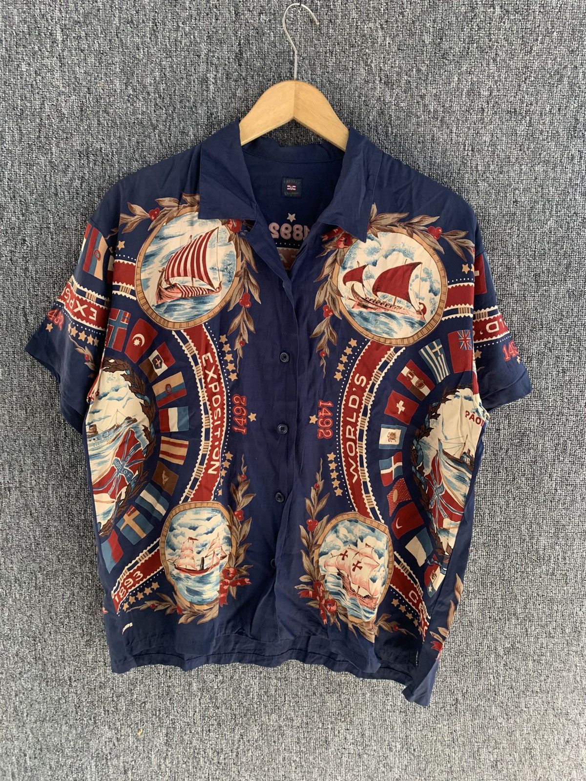 Pagoeld Silk Shirt Flags & Chips Full Printed