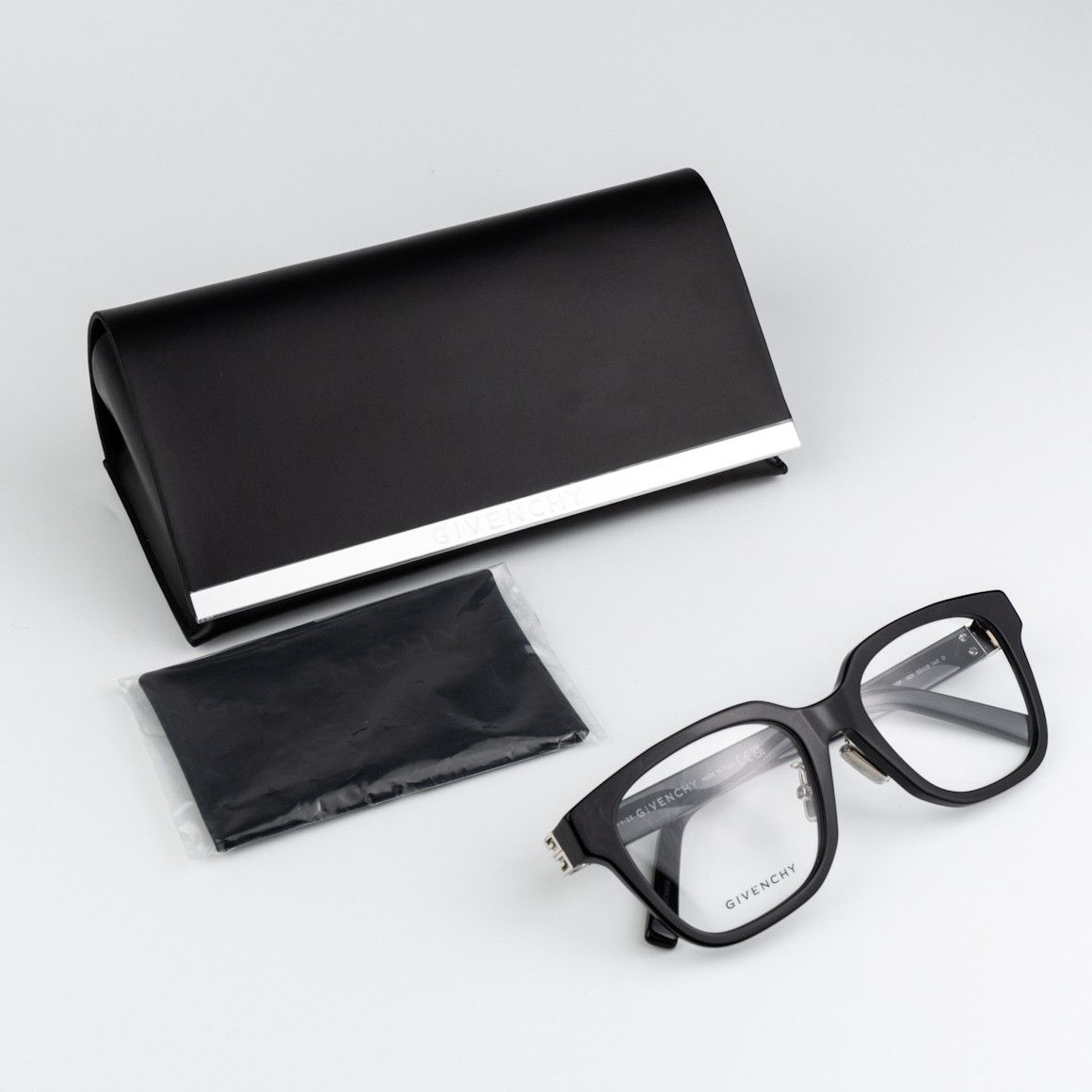 Givenchy NEW Givenchy GV50040F 001 Black Women Square Eyeglasses Size ONE SIZE - 10 Thumbnail