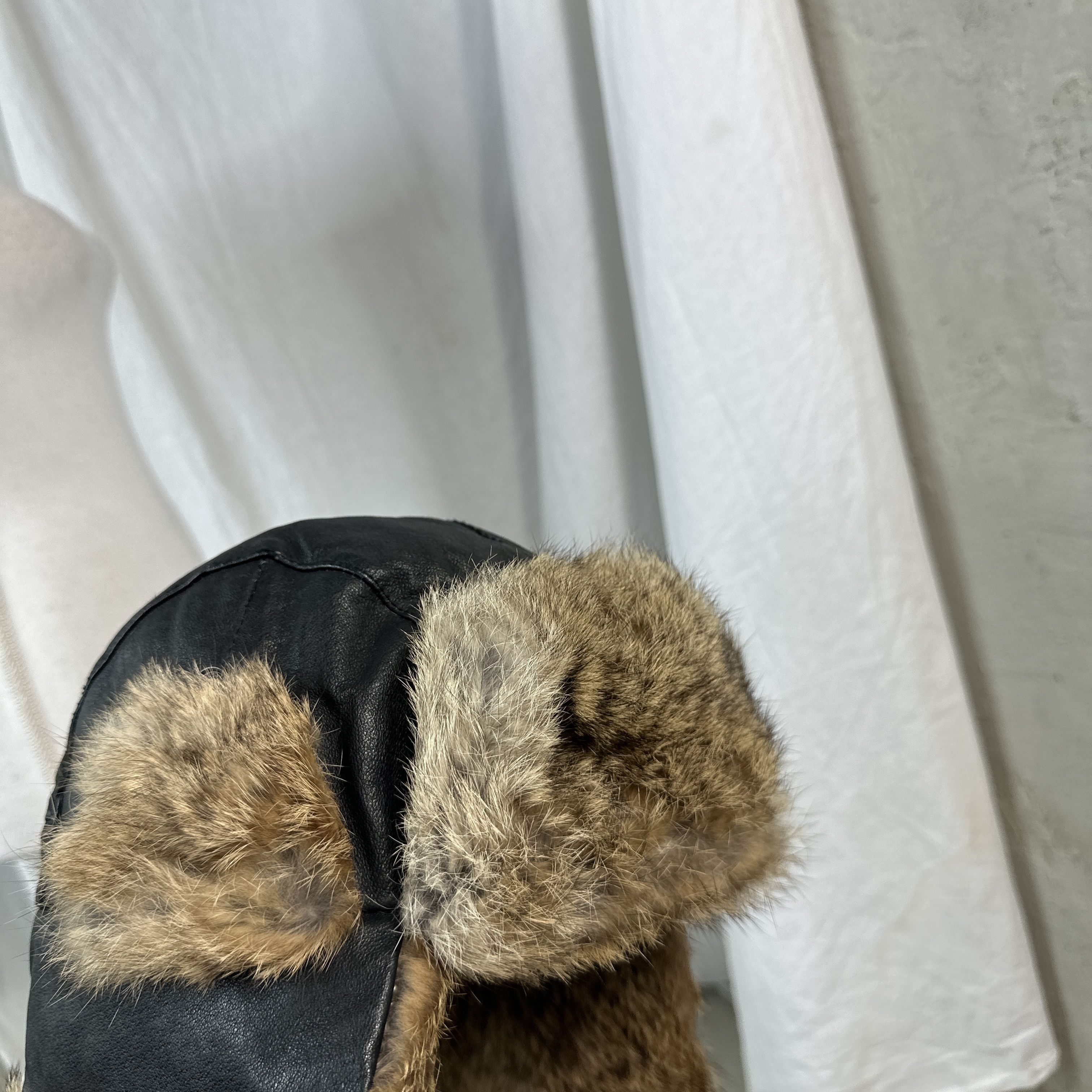 Vintage Vintage Real Fur Bomber / Traper Hat Size ONE SIZE - 4 Thumbnail
