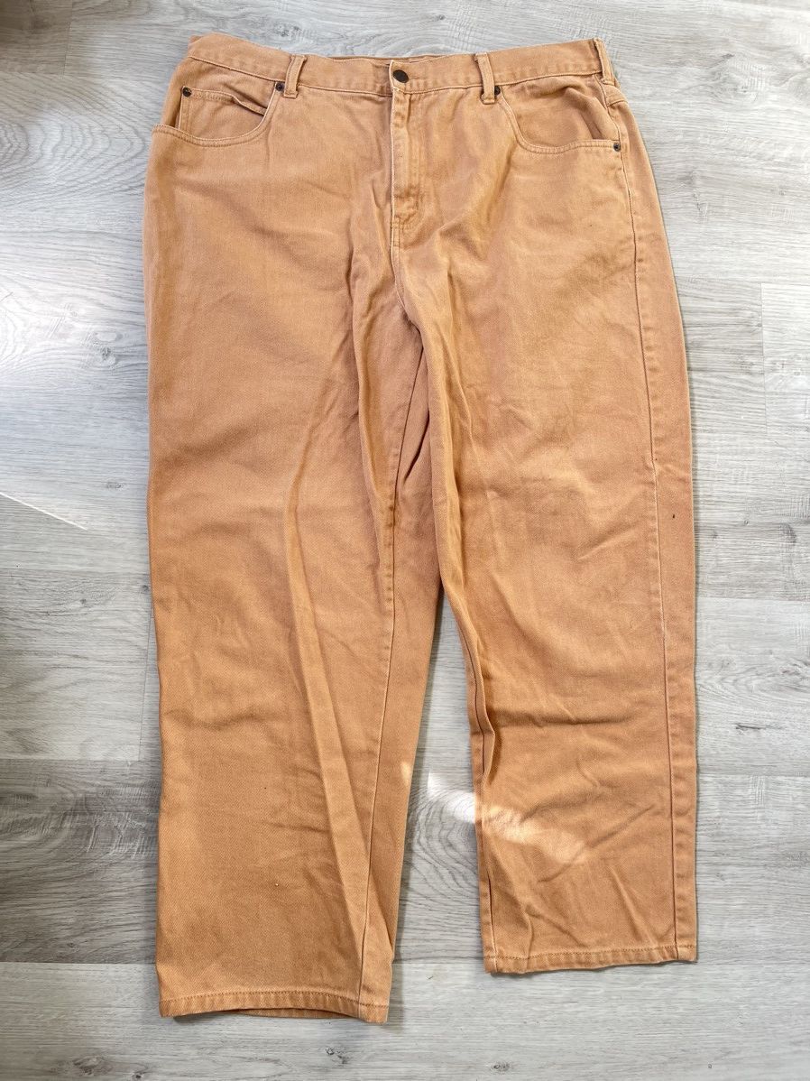 Bill Blass Bill Blass Tan Straight Leg Pants Size 40" / US 18 - 2 Thumbnail