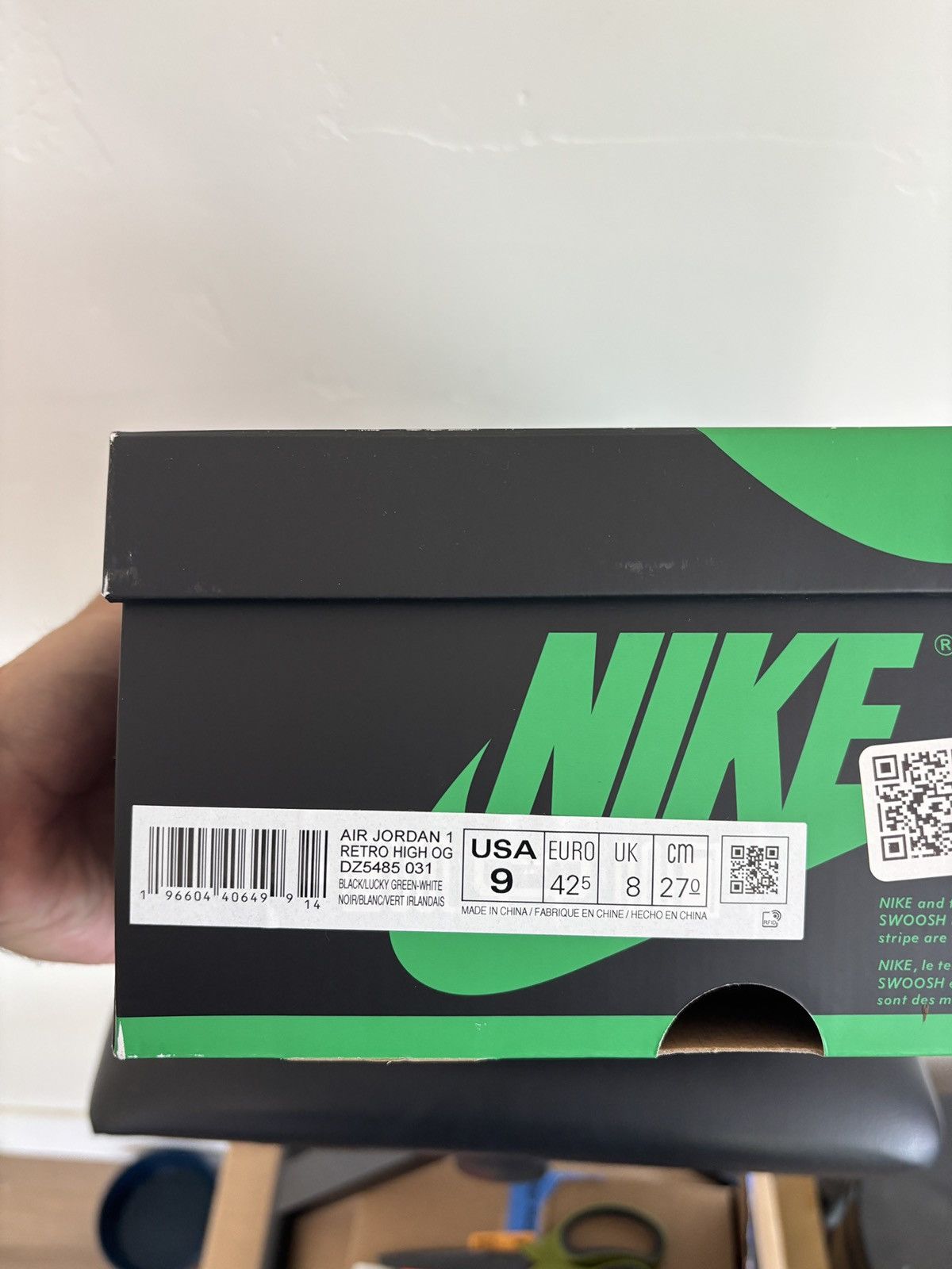 Jordan Brand Jordan 1 High Lucky Green 2023 Size US 9 / EU 42 - 9 Thumbnail