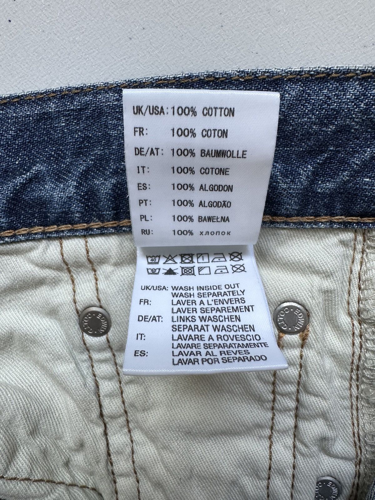 Edwin Edwin Salvedge Slim Tapered Denim Jeans Size US 29 - 11 Thumbnail