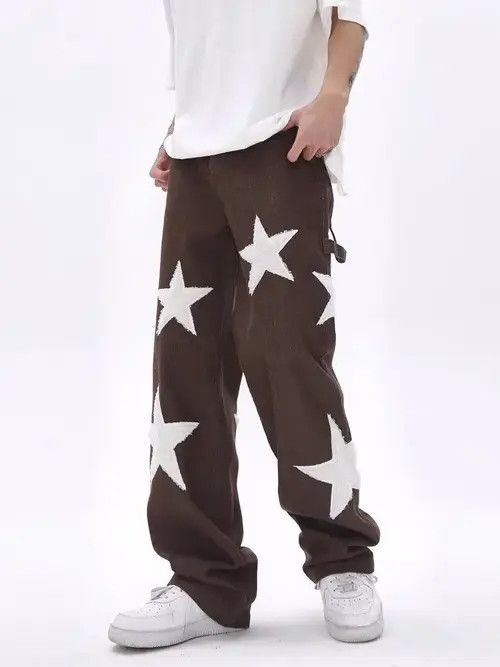 VIBE Avant garde y2k star pants Size US 30 / EU 46 - 4 Thumbnail