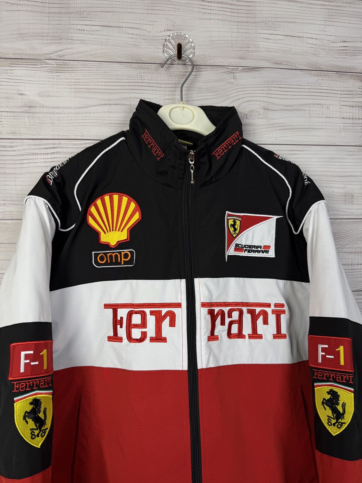 Ferrari Racing Jacket Ferarri Big Logo Rare Size US L / EU 52-54 / 3 - 3 Thumbnail