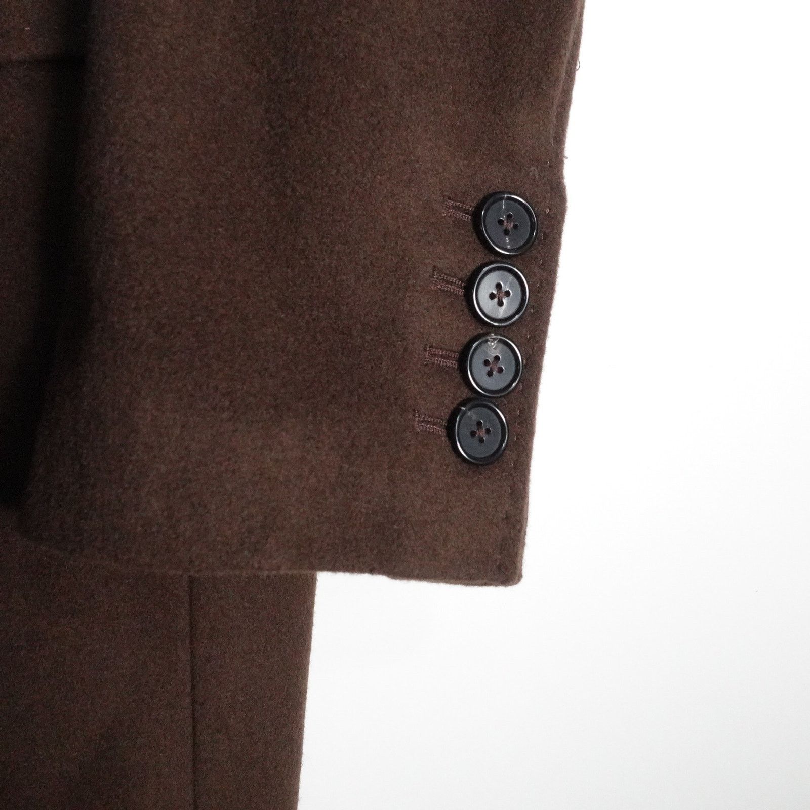 Quince NWOT Quince Small Italian Wool Double Breasted Coat Brown Size S / US 4 / IT 40 - 5 Thumbnail