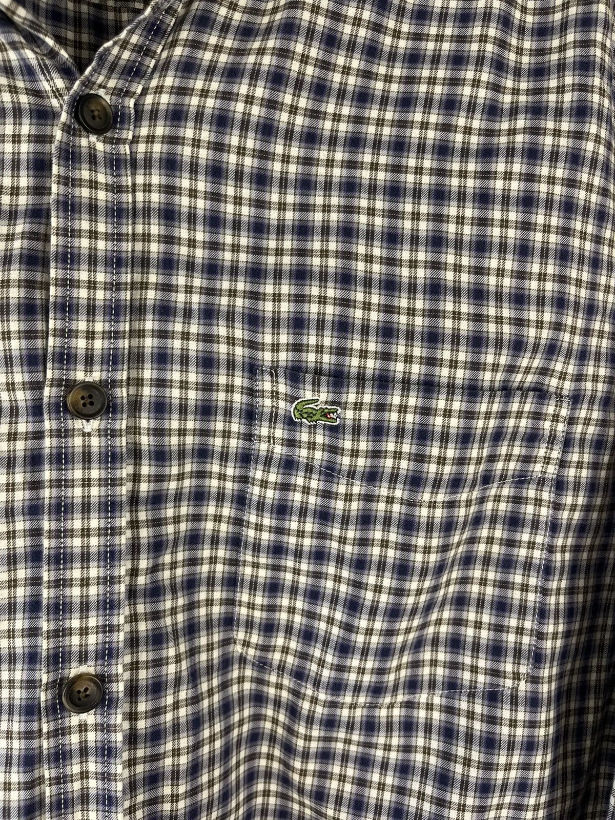 Lacoste Lacoste Plaid Y2K Cotton Long Sleeve Shirt Button Up Size US M / EU 48-50 / 2 - 5 Thumbnail