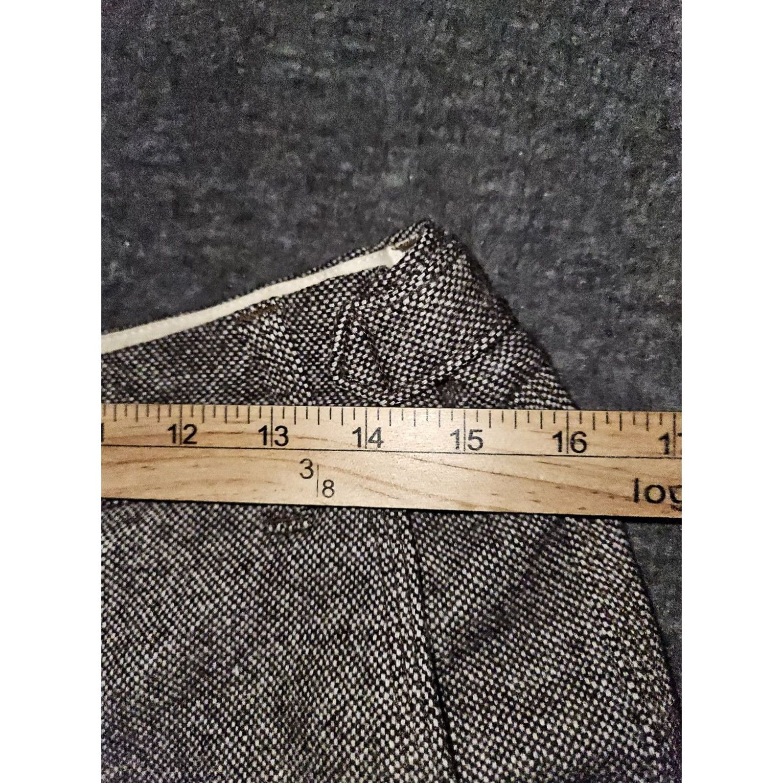 Banana Republic VINTAGE Banana Republic Brown Wool Rayon Bootcut Pants Women's 8 31.5in Inseam Pockets Flap Pockets 90s City Hipster Preppy Dress Pants Womens Size 30" / US 8 / IT 44 - 3 Thumbnail
