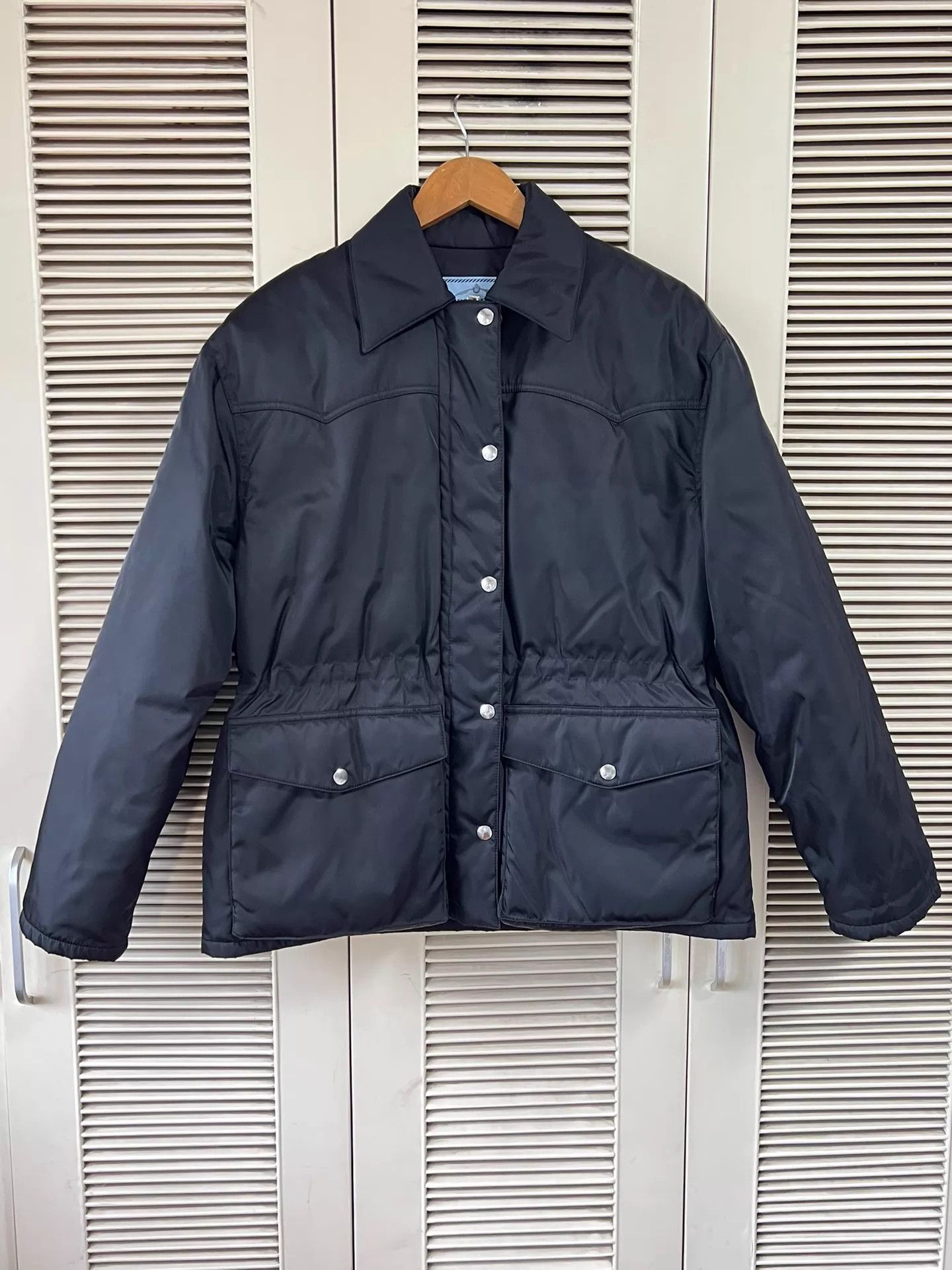 Prada Prada Recycled Nylon Down Jacket Black Size 38 Size XS / US 0-2 / IT 36-38 - 1 Thumbnail
