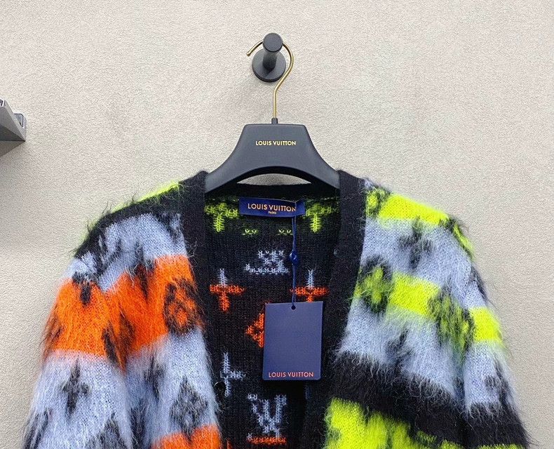 Louis Vuitton Louis Vuitton Colorful mohair knitted cardigan sweater 2503 Size US XS / EU 42 / 0 - 4 Thumbnail