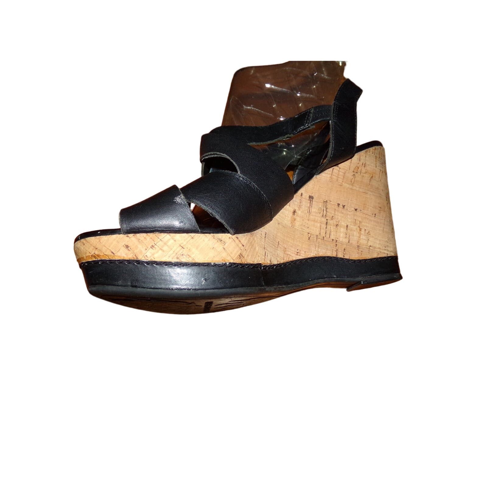 Franco Sarto Franco Sarto wedge heel leather sandals 9 M Good condition Size US 9 / IT 39 - 2 Thumbnail