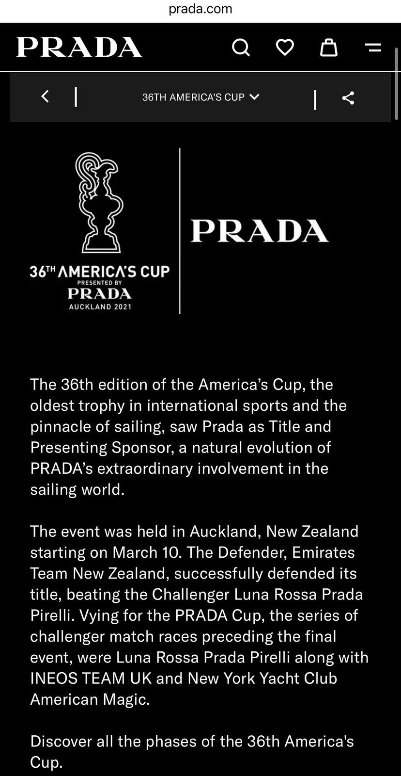 Prada Prada Special Edition 36th America’s Cup Hat Brand New Rare Size ONE SIZE - 5 Thumbnail