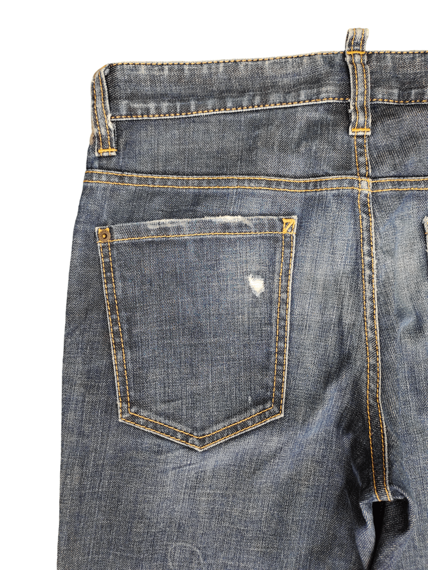Dsquared2 Vintage Dsquared Ripped Clawmark Denim Cropped Jeans Size US 32 / EU 48 - 13 Thumbnail