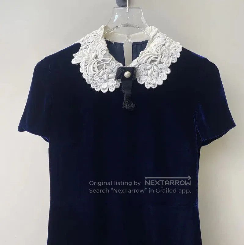 Miu Miu Miu Miu Blue Cotton Women’s Dress Size S . Size S / US 4 / IT 40 - 3 Thumbnail