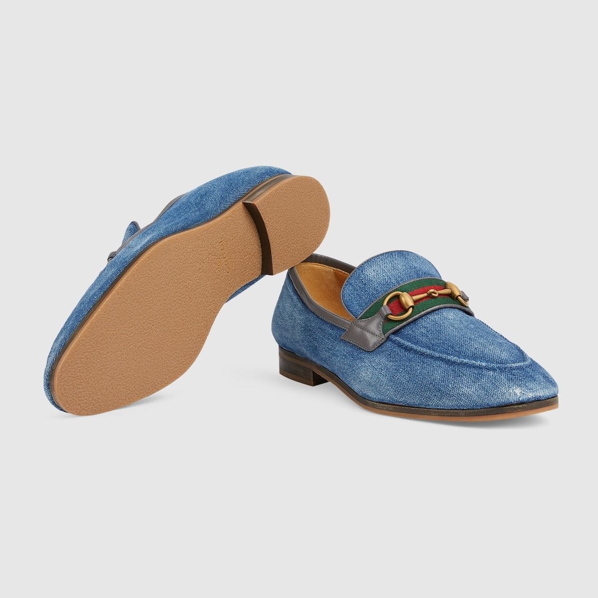 Gucci o1s1wg110125 Loafers With Horsebit in Blue Size US 12 / EU 45 - 5 Thumbnail